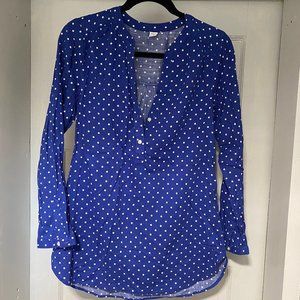 Blue Polka Dot Old Navy Blouse